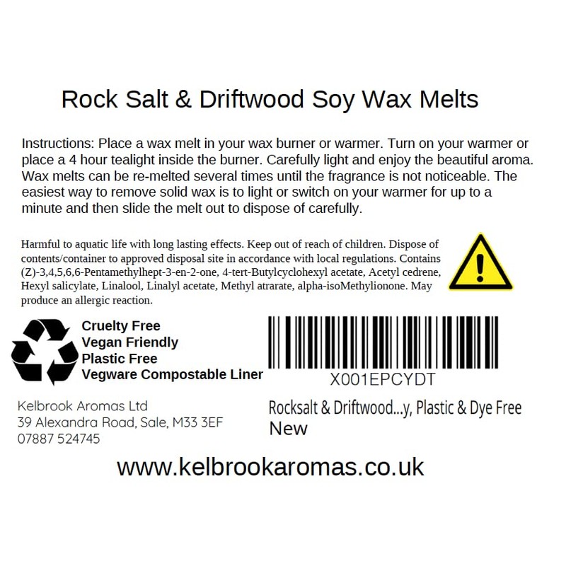 Wax Melts - Rock Salt and Driftwood | 16 Pack