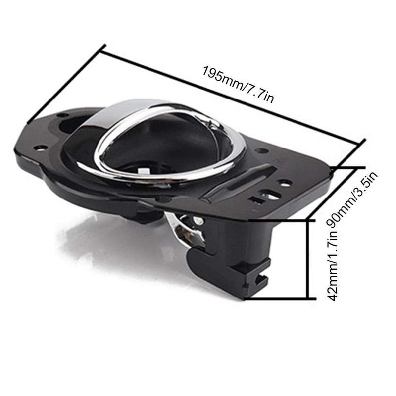 Interior Door Handle Chrome RH (Driver Side) Front or Rear