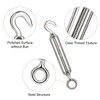 CHRORINE 5 Pcs Turnbuckle Wire Tensioner M5 Adjustable Turnbuckle Stainless
