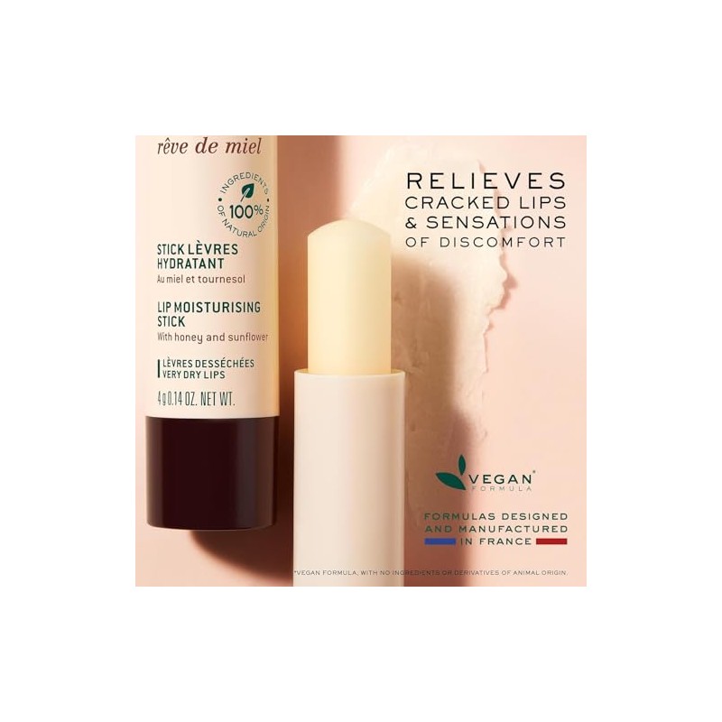 Nuxe Honey Rêve Lipstick 8G x 4G (Honey) - Moisturising