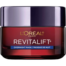 L'OREAL PARIS L'Oreal Paris Revitalift Triple Power Anti-Aging Overnight Mask, Pro Retinol, Hyaluronic Acid & Vitamin C, Reduce Wrinkles 1.7 Oz
