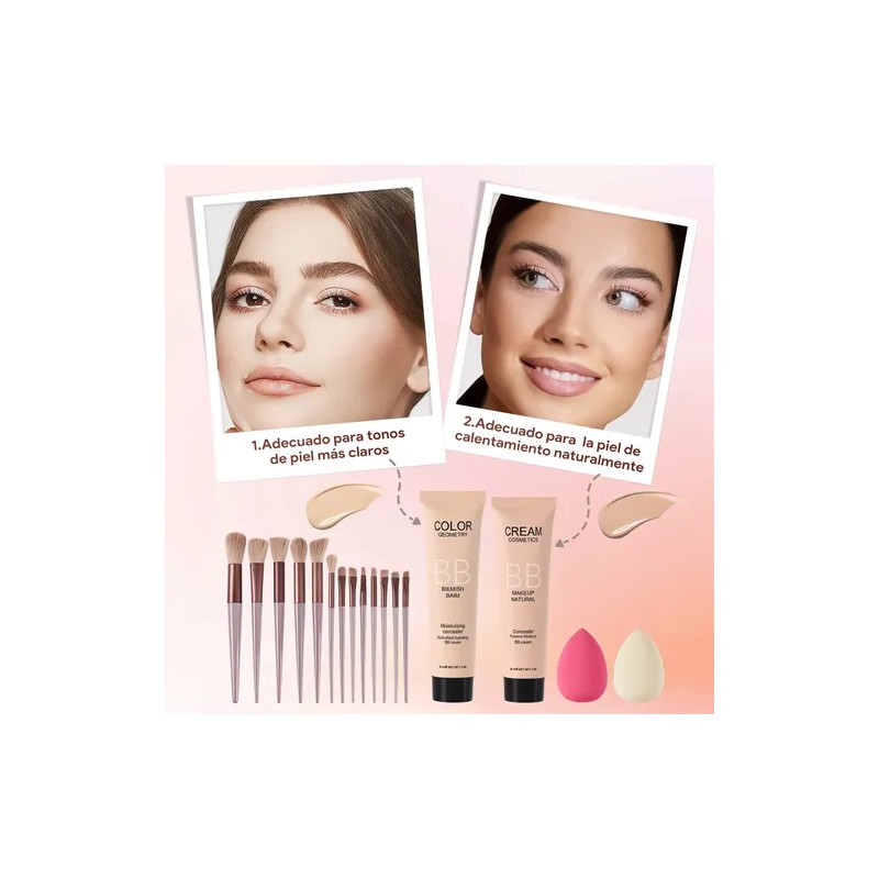134 Kit De Maquillaje Profesional Completo Para Principiante