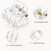 40 Stück Mini Haarspangen,1.5cm Kleine Haarschmuck Haarspangen Transparente