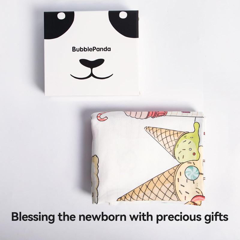 Baby Muslin Swaddle Blanket for Boys & Girls- 47x47 Inch,