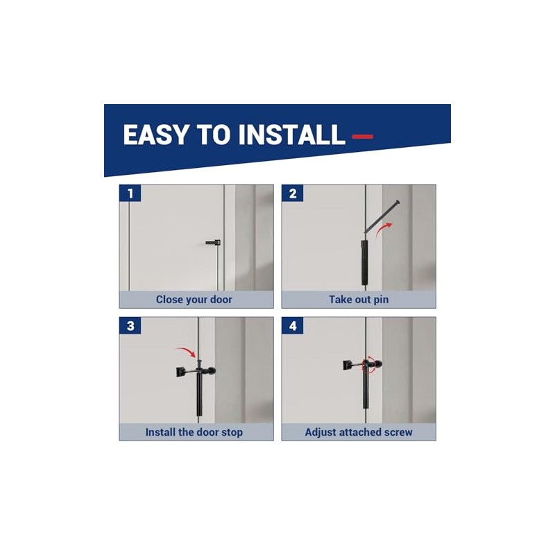HOME MASTER HARDWARE Tope de puerta con pasador de bisagra,