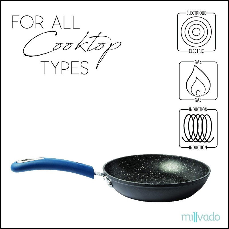 Millvado 11" Nonstick Frying Pan: Large Skillet With Heavy Duty
