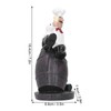 Jwthee Resin Chef Statue, Italian Chef Figurines Fat Chef Kitchen