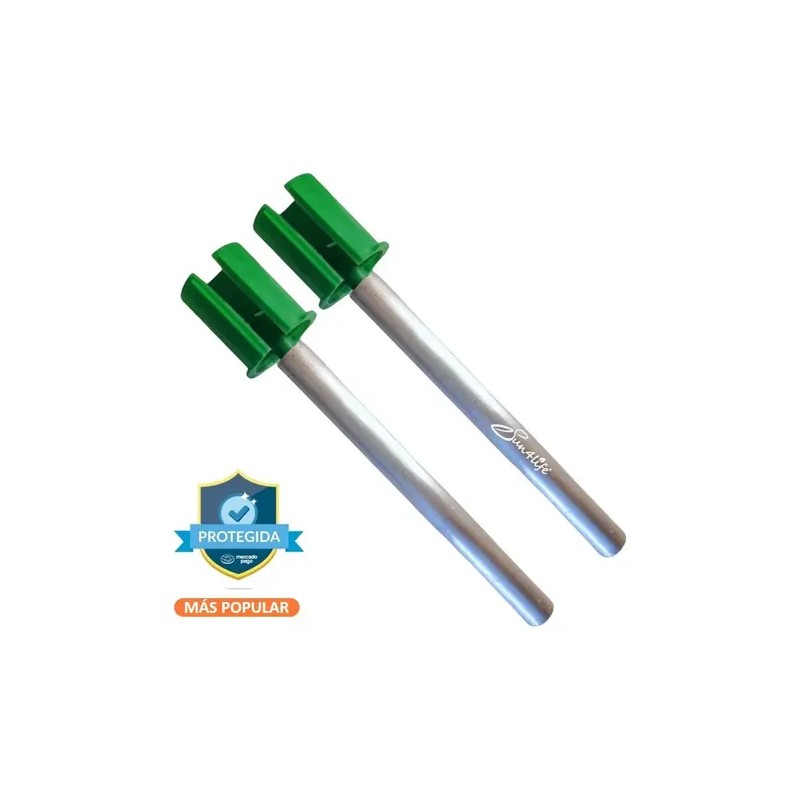 2 Barra Magnesio Para Calentador Solar Cadaptador Plástico