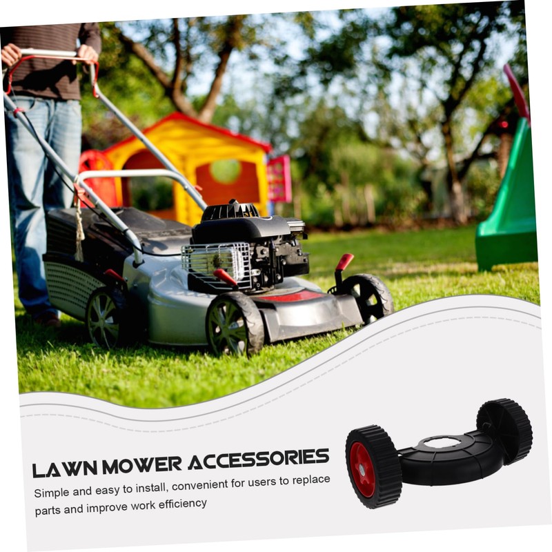 CAXUSD 1 Set Universal Caster Wheels for Lawn Mower Replacement