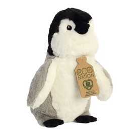 Aurora, 35015, Eco Nation, Penguin, 9.5In, Soft Toy, (Grey/White/Black)