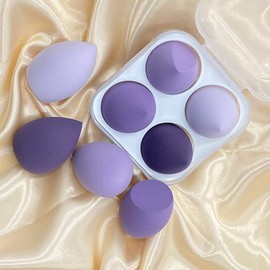 TFE 4 Piece Makeup Blender, Transparent