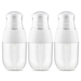 Small Spray Bottle, Fine Mist Mini Spray Bottles 1oz, Empty Plastic Travel SIze Stylist Sprayers Leak Proof Refillable Containers, for Toners Face Hair Perfume Skincare Cosmetics (Clear, 3Pcs)