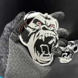 Emblem Badge Gorilla Mirror Emblem Badges Car Truck (2 BADGES) Fender Angry Agressive