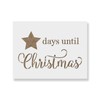 Days Until Christmas Star Stencil - Craft Supplies, Christmas Stencil