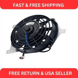 Caltric Radiator Cooling Fan fits Yamaha Grizzly 660 YFM660F 4X4 2002 2003 2004 - 2008