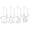 LED Christmas Lights with Suction Cup Snowman Star Moon Heart