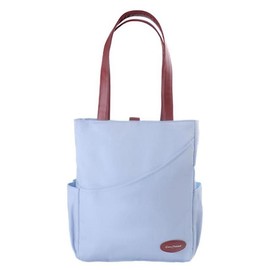 Luzzpickleball Versatile Tote Bag Sport Duffle Bag Pickleball Handbag with Paddle Pocket - Color: Pastel Blue