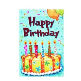 Happy Birthday Flag - Garden Accents Garden Flag