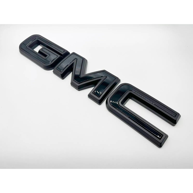 Auto Rear GMC Black OVERLAY Emblem Badge Fit 2023 2024
