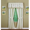 Today's Curtain Verona Reverse Embroidery Panel Pair and Tiebacks, 63",