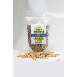 Meyer's Homegrown Premium Blue and Yellow Popcorn, 1lb Bag, No GMO/Peanuts/Tree Nuts, Crunchy Butterfly Flakes, Your New Favorite Snack