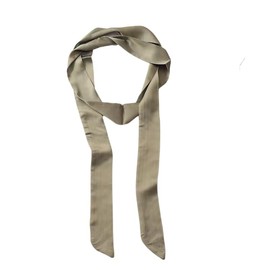 Women's Satin Belt 5 cm x 195 cm Band Imitation Silk Long Scarf Dress Waistband Hat Accessories, Olive Green