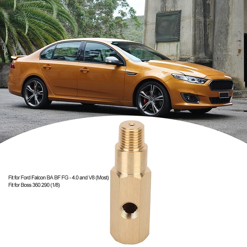 Mini Split Gauge Adapter Oil Pressure Gauge Adapter 0.25NPT Brass