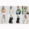 FAIRYGATE Silk Scarf Women's Neckerchief Silk Scarf Bandana Handkerchief Neck