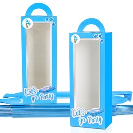 EGEN 20PCS Blue Party Favor Boxes Goodie Bags Blue Party Favors Blue Doll Gift Boxes Candy Boxes for Girls and boys Birthday Party Senior Prom Gift Boxes(Blue 20 Pack)