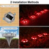 CREPOW Solar Dock Lights Driveway Deck Lights - 12 Packs