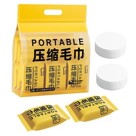 Ipetboom 16pcs Compressed Travel Towels Portable Disposable Washcloth Tablets Convenient Compact Towels for Camping Hiking Travel Soft Durable Washcloths