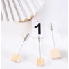 20Pcs Wooden Memo Clips Holder, BetterJonny Wooden Base Memo Photo