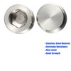 MACHSWON 2 Pcs 3/4" NPT Stainless Steel Internal Hex Countersunk