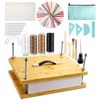HAOPENGYOU 34Pcs Bookbinding Kits, Basic Bookbinding Set, Large Bamboo Book