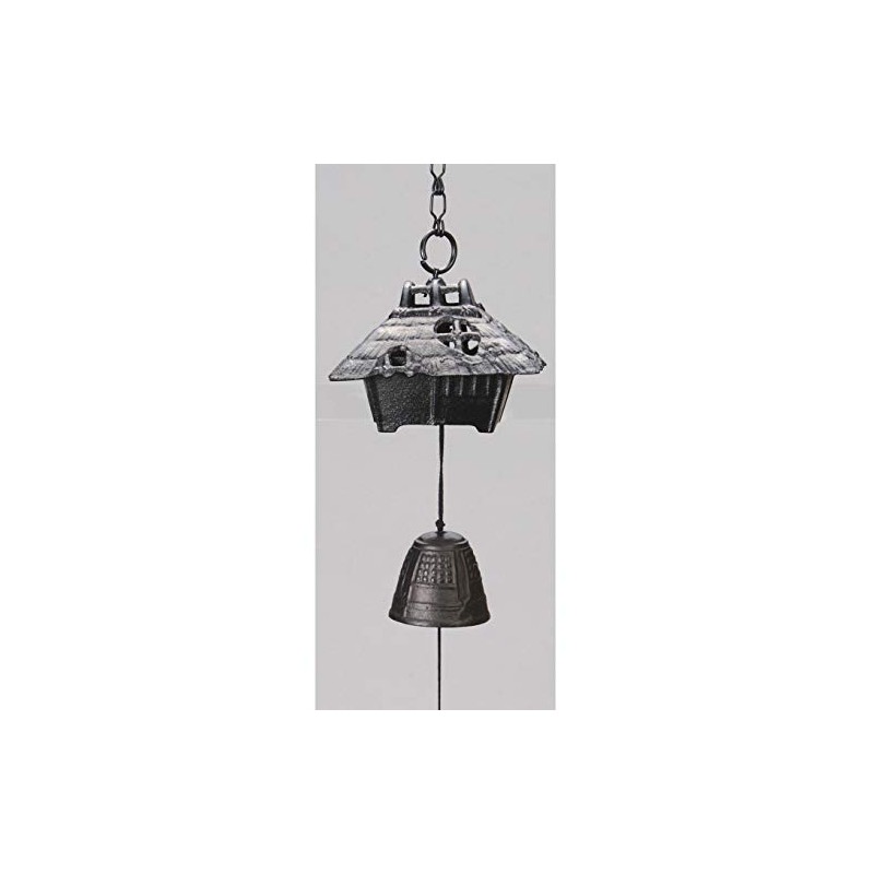 Iwachu 27006 Wind Chime, Azmaya Black, Small, Nambu Ironware