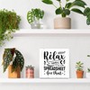 Funny Office Signs Accountant Wood Box Sign - Relax I