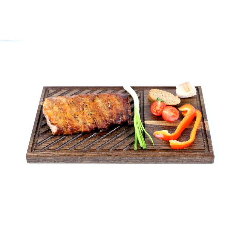 B4K® Oak Steak Board - Serving Board for Steak &