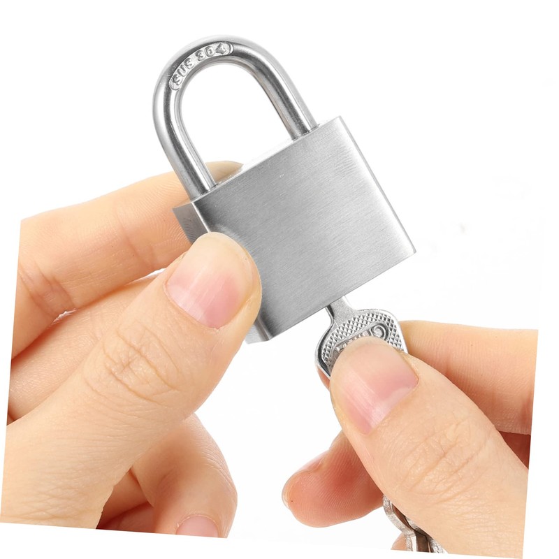 iplusmile Stainless Steel Padlock Luggage Locks Travel Door Lock Rust