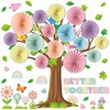 Pastel Classroom Tree Bulletin Board Set with 3D Paper Fans