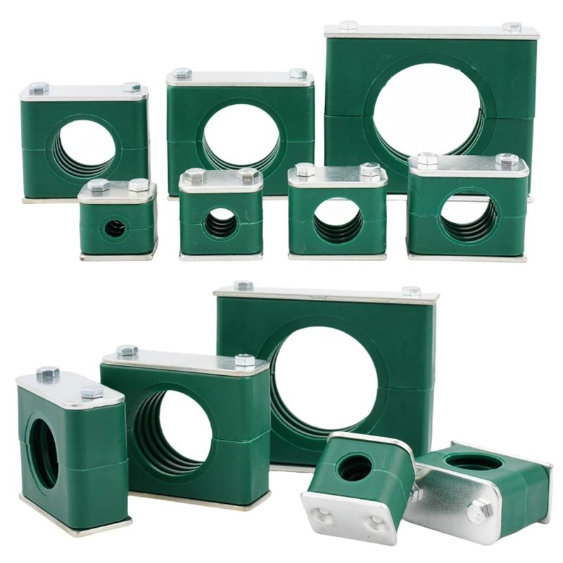 Hydraulic Pipe Clamp 2PCS Plastic Pipe Clamps Standard Metric Tube