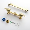 BEIYI Wall Mount Tub Filler Brushed Gold Bathtub Faucet Extra