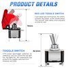 Nilight Ignition Rocker Switch Panel 12V 4 in 1 with