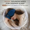 MUSICOZY MUSICOZY Sleep mask Headphones,100% Blackout 3D Zero Eye Pressure