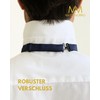 Massi Morino Men's Bow Tie, Dark Blue, Pre-Tied and Adjustable,