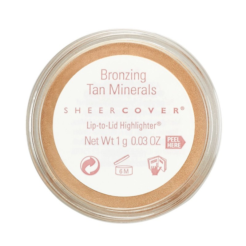 Guthy Renker Sheer Cover Lip to Lid Highlighter Bronzing Tan