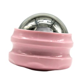 Eigell Massager and Therapy Tool Stainless Steel Massage Ball Remove Fatigue Fascia Roller Ball for Deep Tissue Muscles Shoulders, Pink