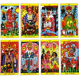 Tarot Cards, 78 Sheets, Tarot Divination Torting, Tarot Del Fuego, Japanese Instruction Manual Included (English Language Not Guaranteed)
