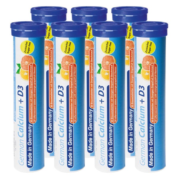 German Calcium + Vitamin D3 Effervescent Tablets Pack of 140