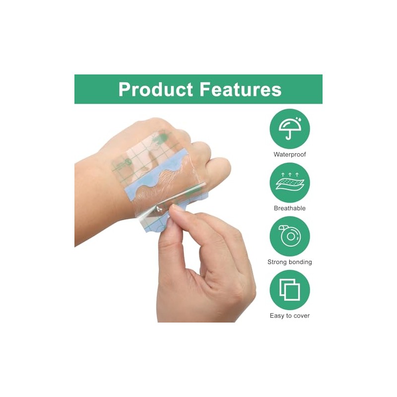 50Pcs Waterproof Dressings for Wounds Second Skin Tattoo Cover