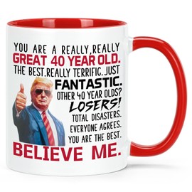 Maustic 40th Birthday Gifts Women Men, 40 Year Old Birthday Gifts for Women Men, 1985 Birthday Gift for Her, 40th Gift Idea for Friend, Sister, Son, Mom, 11 Oz